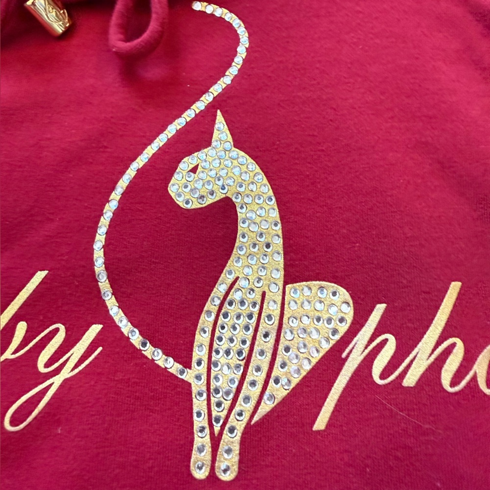 Maroon Baby Phat Sweater Size L Vintage - Picture 7 of 11